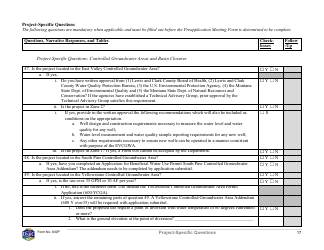 Form 600P Preapplication Meeting Form - Montana, Page 17