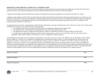 Form 600P Preapplication Meeting Form - Montana, Page 26