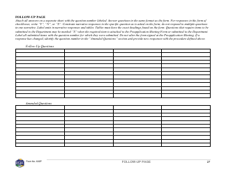 Form 600P Preapplication Meeting Form - Montana, Page 27