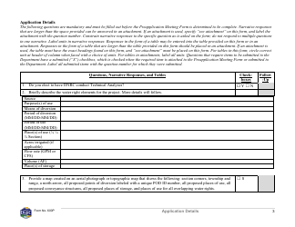 Form 600P Preapplication Meeting Form - Montana, Page 3