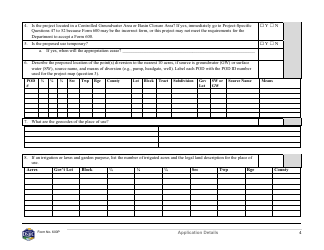 Form 600P Preapplication Meeting Form - Montana, Page 4