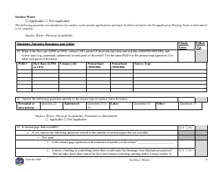 Form 600P Preapplication Meeting Form - Montana, Page 7