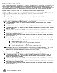 Form 654 Public Comment on Application - Montana, Page 2