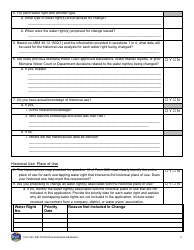 Form 606-TAA Application to Change a Water Right Technical Analysis Addendum - Montana, Page 2