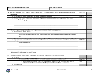 Form 606P Preapplication Meeting Form - Water Right Change - Montana, Page 12