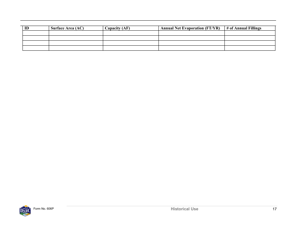 Form 606P Preapplication Meeting Form - Water Right Change - Montana, Page 17