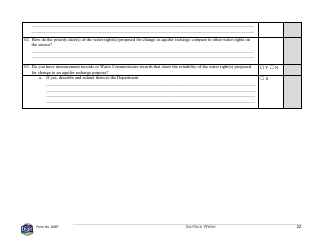 Form 606P Preapplication Meeting Form - Water Right Change - Montana, Page 22