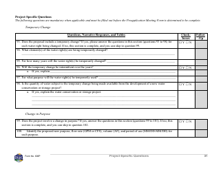 Form 606P Preapplication Meeting Form - Water Right Change - Montana, Page 31