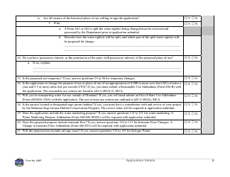 Form 606P Preapplication Meeting Form - Water Right Change - Montana, Page 6