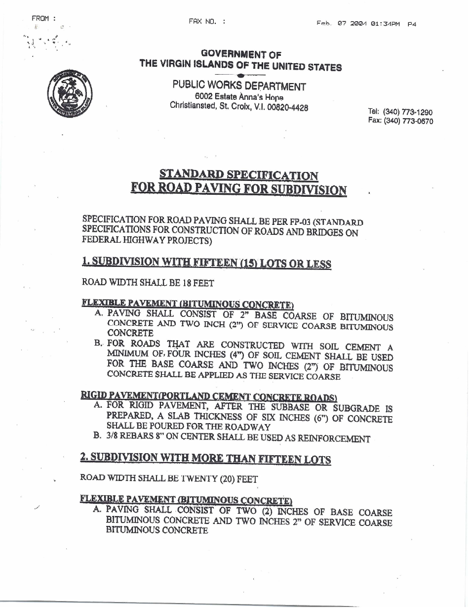 Application for Approval of Preliminary Subdivision Plat - Virgin Islands, Page 10
