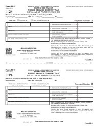Form FP-1 Franchise Tax or Public Service Company Tax Installment Payment Voucher - Hawaii, Page 11