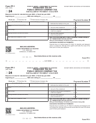 Form FP-1 Franchise Tax or Public Service Company Tax Installment Payment Voucher - Hawaii, Page 7