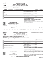 Form FP-1 Franchise Tax or Public Service Company Tax Installment Payment Voucher - Hawaii, Page 9