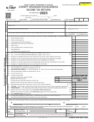 Document preview: Form N-70NP Exempt Organization Business Income Tax Return - Hawaii, 2023