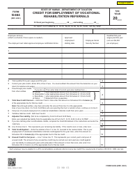 Form N-884 Credit for Employment of Vocational Rehabilitation Referrals - Hawaii