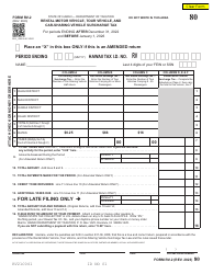 Document preview: Form RV-2 Rental Motor Vehicle, Tour Vehicle, and Car-Sharing Vehicle Surcharge Tax - Hawaii