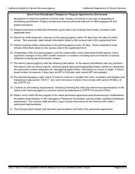 Form SOC154C Admission Agreement Child Placed by Agency Into Strtp - Agency - Short-Term Residential Therapeutic Program (Strtp) - California, Page 6