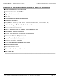 Form SOC154C Admission Agreement Child Placed by Agency Into Strtp - Agency - Short-Term Residential Therapeutic Program (Strtp) - California, Page 9