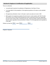 Subdivision Project Assessment Application - Formal Submittal - City of Austin, Texas, Page 6