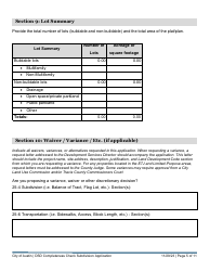 Subdivision Application - Completeness Check Submittal - City of Austin, Texas, Page 5