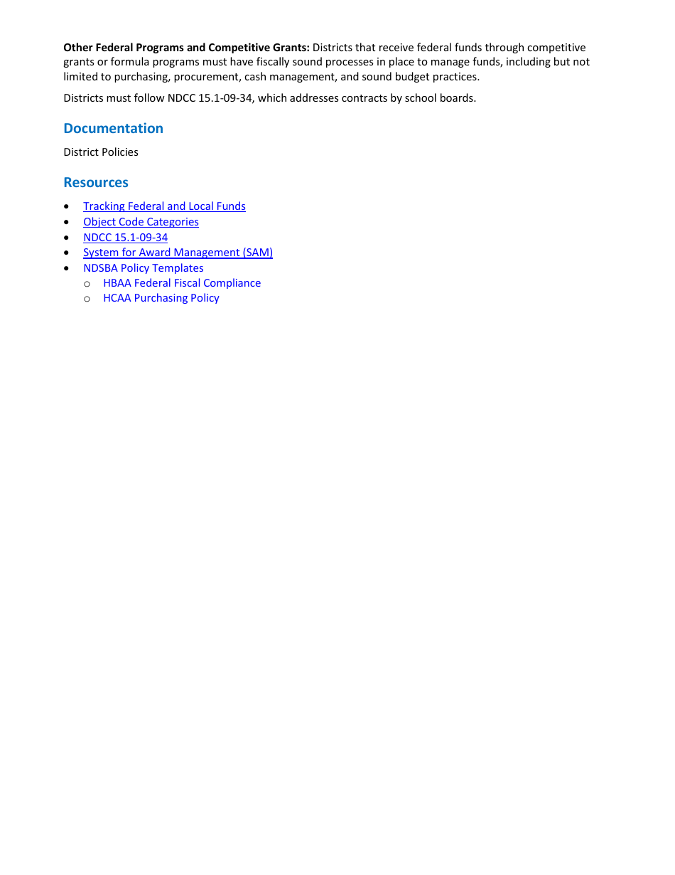 Form D06-D09 Fiscal Report - North Dakota, Page 6