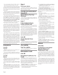 Instructions for Form N-11SF Simplified Individual Income Tax Return - Resident - Hawaii, Page 3