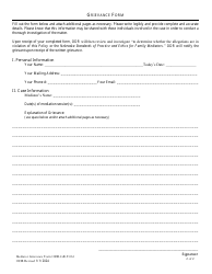 Form ODR-GR-F-061 Parenting Act Mediator Grievance Form - Nebraska, Page 2
