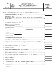 Document preview: Form SC4972 Tax on Lump-Sum Distributions - South Carolina, 2023