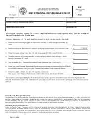 Form I-361 Parental Refundable Credit - South Carolina