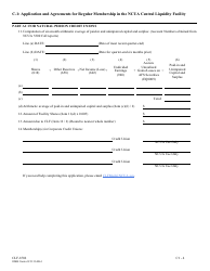 Application and Agreements for Regular Membership in the Ncua Central Liquidity Facility, Page 12