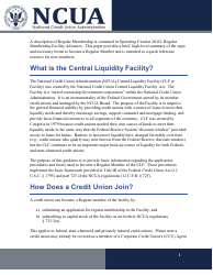 Application and Agreements for Regular Membership in the Ncua Central Liquidity Facility, Page 4