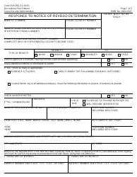 Document preview: Form SSA-765 Response to Notice of Revised Determination