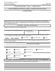 Form SSA-3380-BK Function Report - Adult - Third Party, Page 3