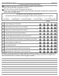 Form SSA-5665-BK Teacher Questionnaire, Page 4