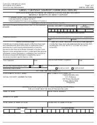 Form SSA-1199-OP3 Direct Deposit Sign-Up Form (Australia)