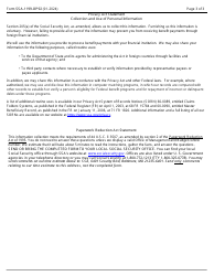 Form SSA-1199-OP92 Direct Deposit Sign-Up Form (Belize), Page 3