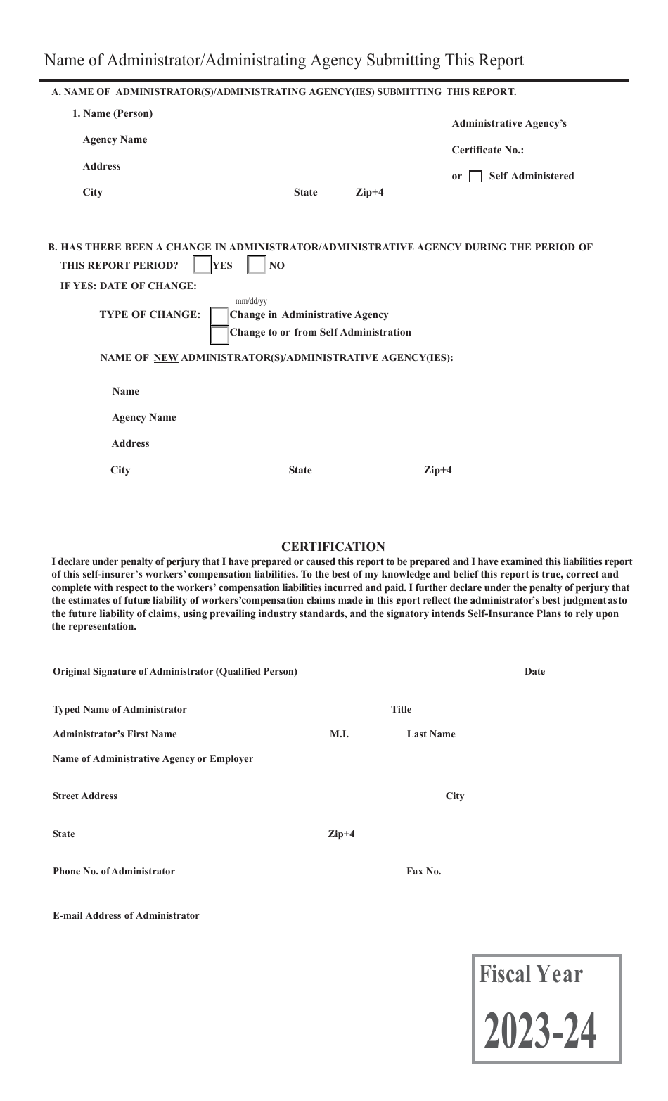 Form AR-2 Public Self-insurers Annual Report - California, Page 3
