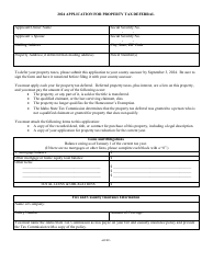 Document preview: Form EFO00023 Application for Property Tax Deferral - Idaho, 2024