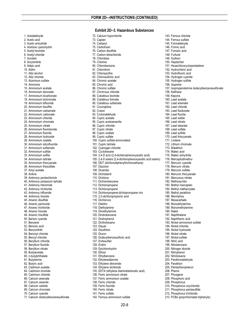 NPDES Form 2D (EPA Form 3510-2D) Application for Npdes Permit to Discharge Wastewater - New Manufacturing, Commercial, Mining, and Silvicultural Operations That Have Not yet Commenced Discharge of Process Wastewater, Page 10