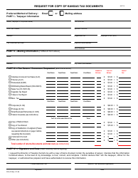 Document preview: Form DO-41 Request for Copy of Kansas Tax Documents - Kansas