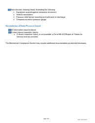 Boiler/Pressure Vessel Plan Review Submittal Checklist - Nevada, Page 2