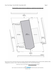 Form DS-360 Plot Plan and Information Sheet for Mobile/Manufactured Home Accessory Structures - City of San Diego, California, Page 2