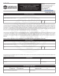 Document preview: Form R-1395 Sales Tax Application/Exemption Certificate - Louisiana Association of Independent Colleges and Universities - Louisiana