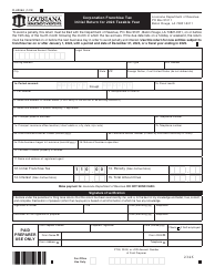 Document preview: Form R-6906A Corporation Franchise Tax Initial Return - Louisiana