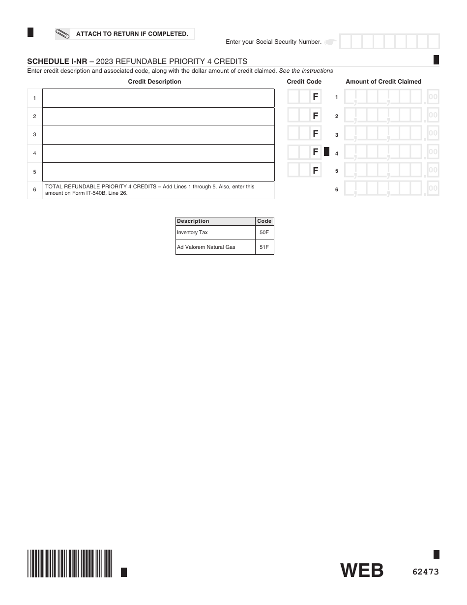 Form IT-540B Louisiana Nonresident and Part-Year Resident - Louisiana, Page 10