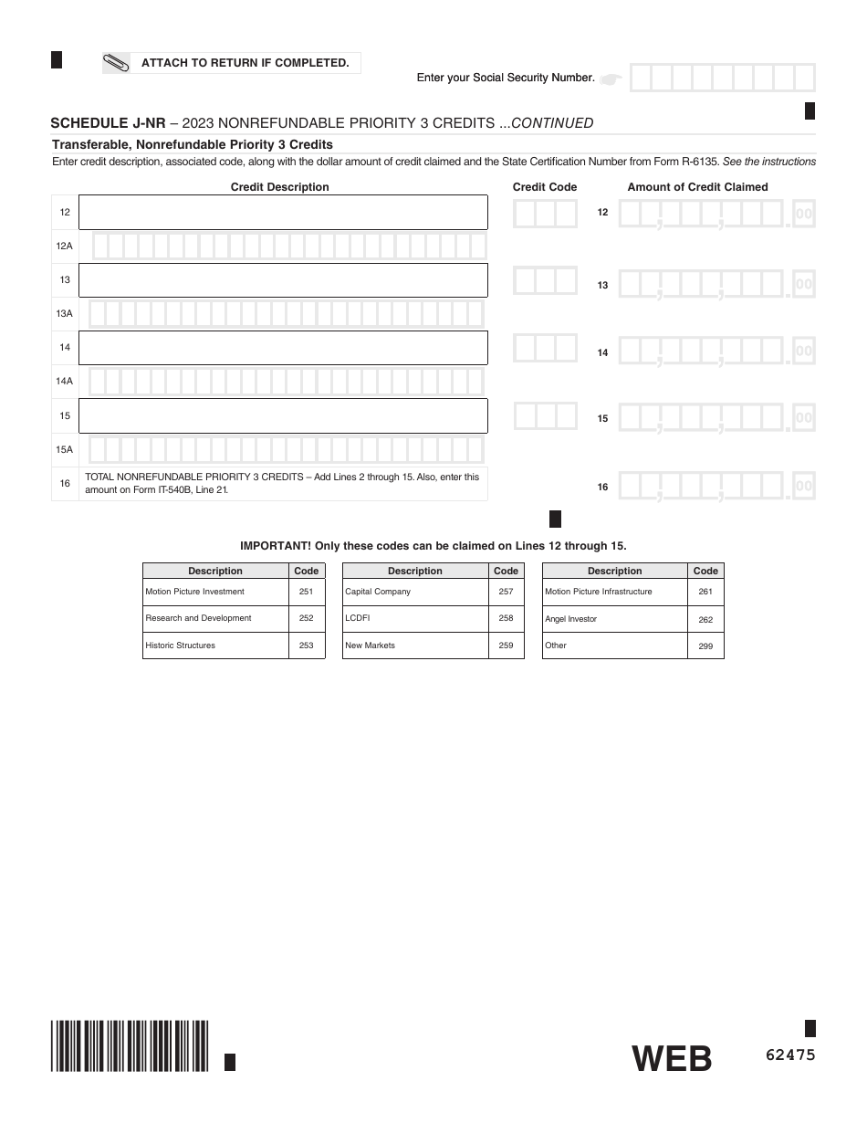 Form IT-540B Louisiana Nonresident and Part-Year Resident - Louisiana, Page 12