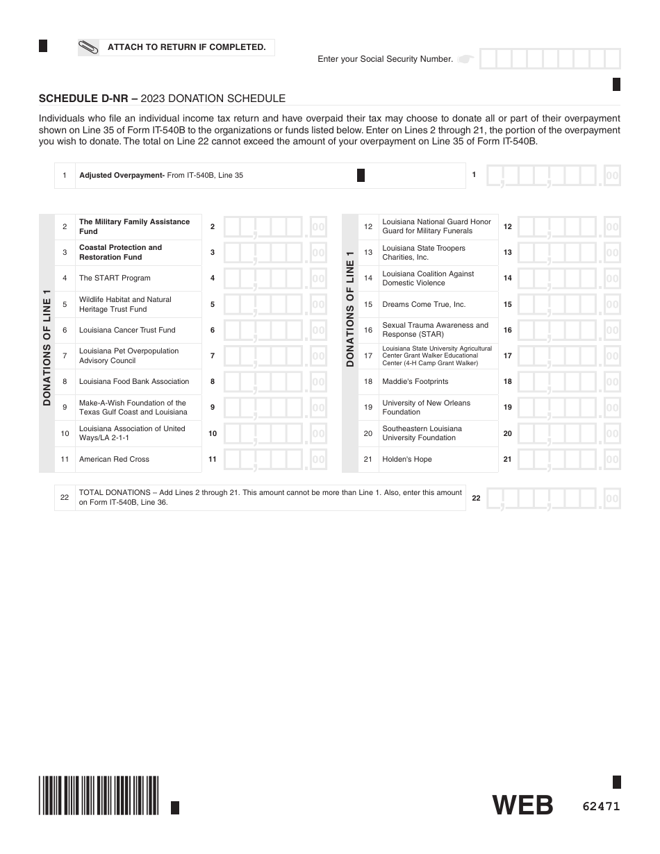 Form IT-540B Louisiana Nonresident and Part-Year Resident - Louisiana, Page 8
