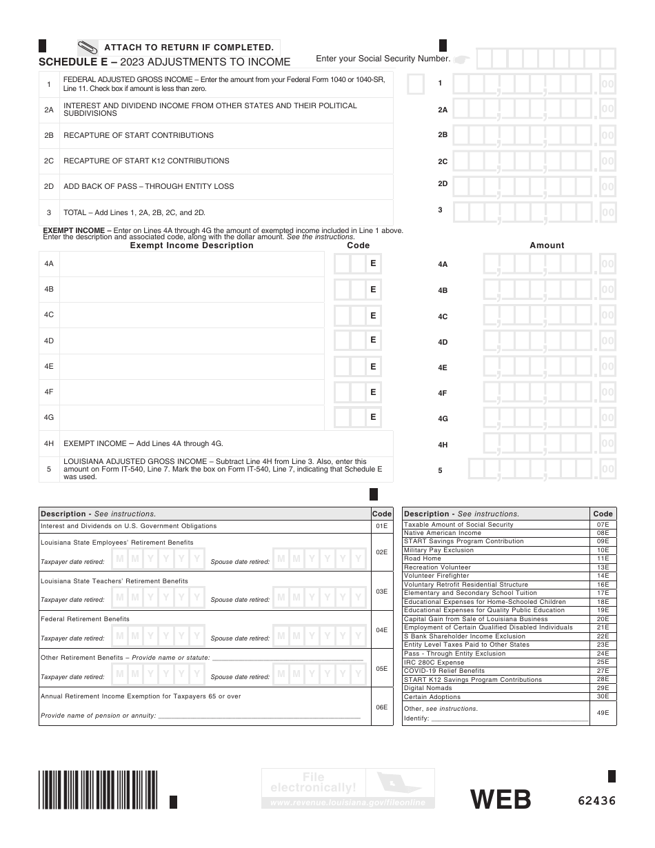 Form IT-540 Louisiana Resident Income Tax Return - Louisiana, Page 8