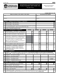 Document preview: Form R-210R Underpayment of Individual Income Tax Penalty Computation - Resident Filers - Louisiana, 2023