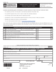 Document preview: Form R-2868V Ndividual Income Tax Automatic Extension Payment Voucher - Louisiana, 2023